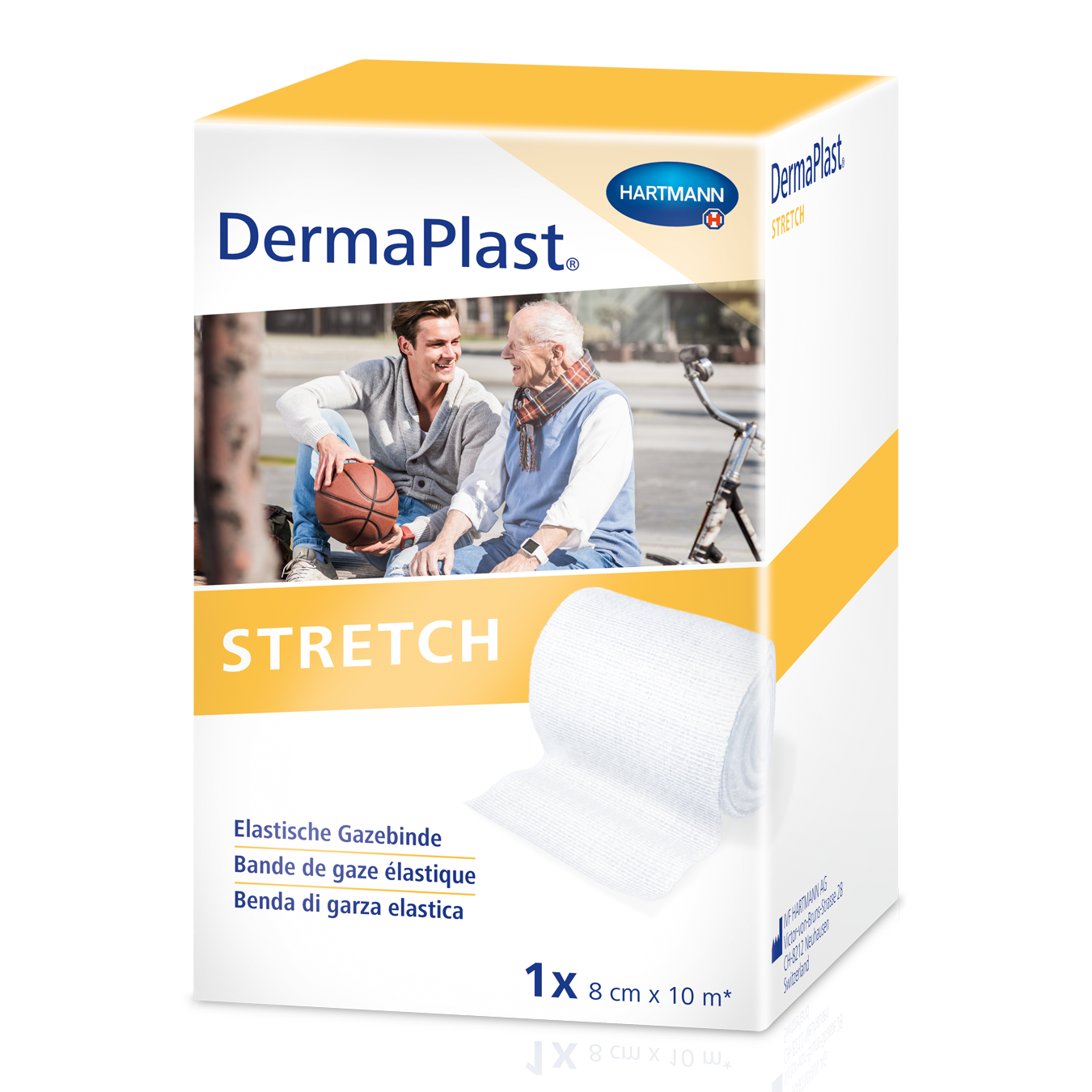 DERMAPLAST Stretch bande de gaze élastique