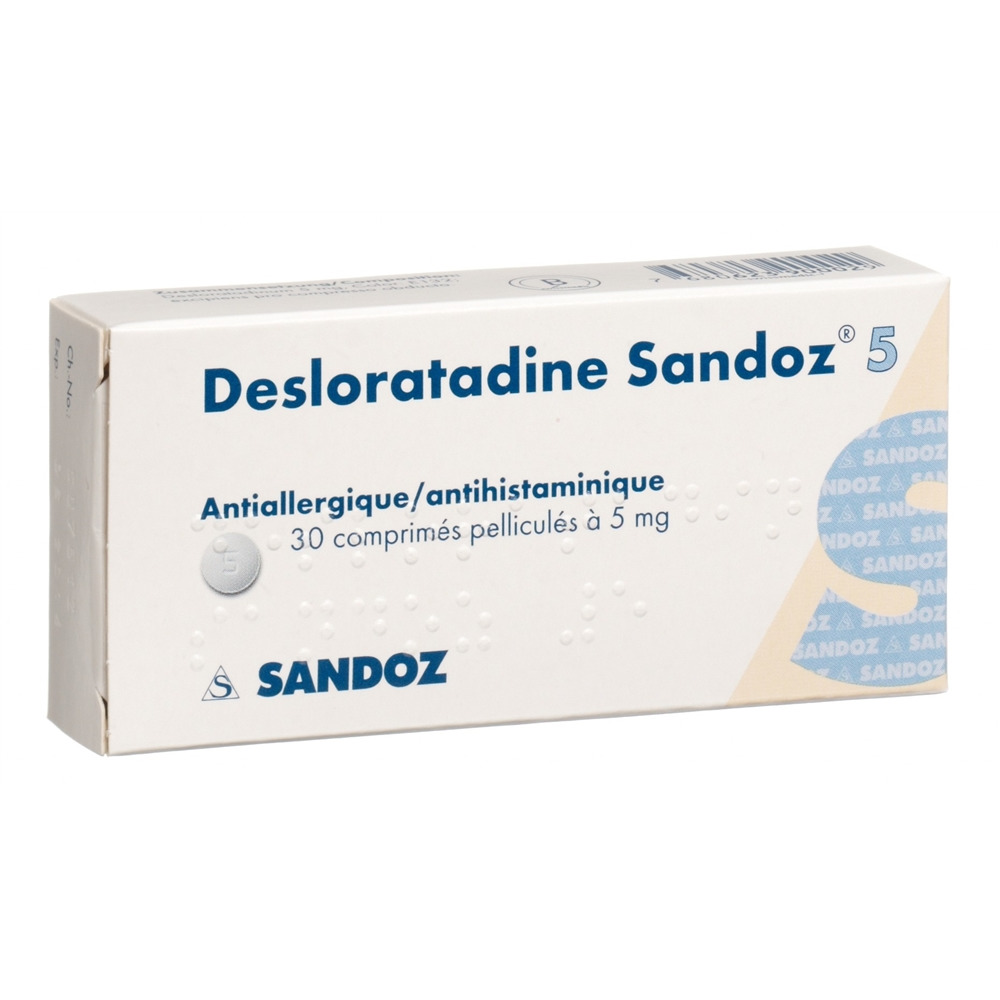 DESLORATADINE Sandoz 5 mg, image 2 sur 2