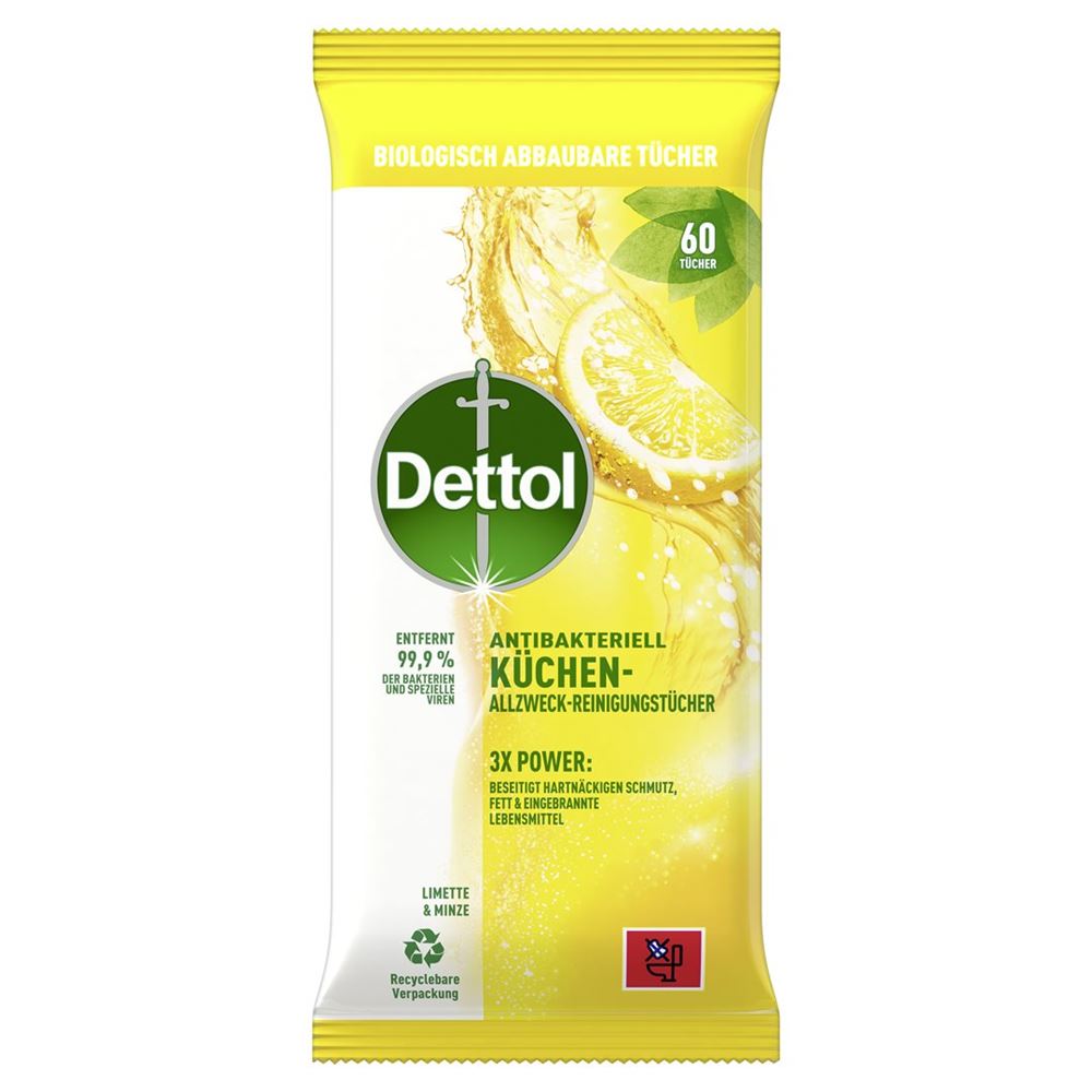 DETTOL lingettes nettoyantes multi-usages cuisine