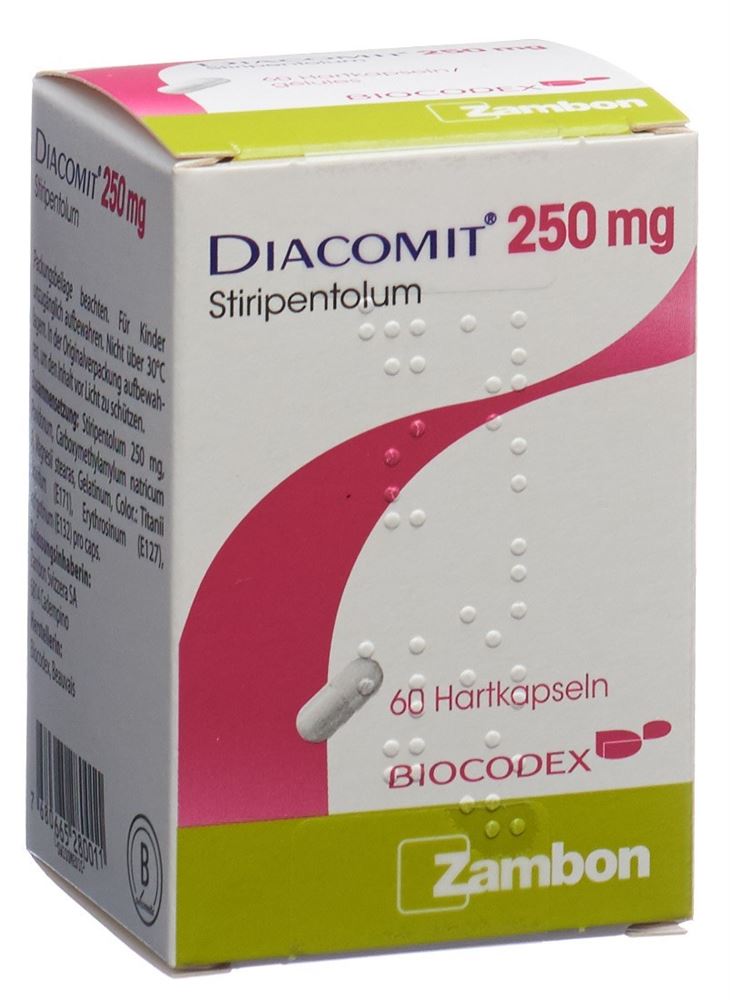 DIACOMIT caps 250 mg bte 60 pce, image principale