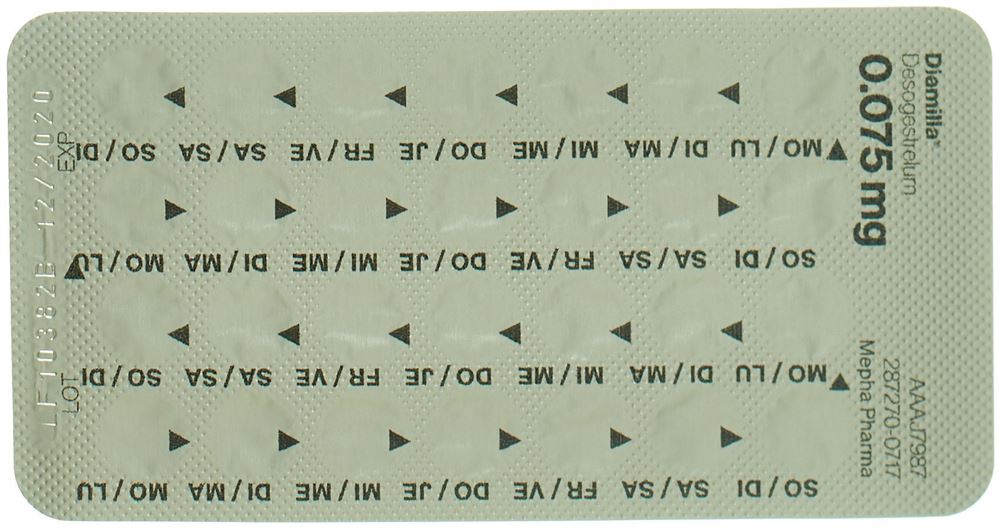 DIAMILLA Filmtabl 0.075 mg Blist 28 Stk, Bild 2 von 2