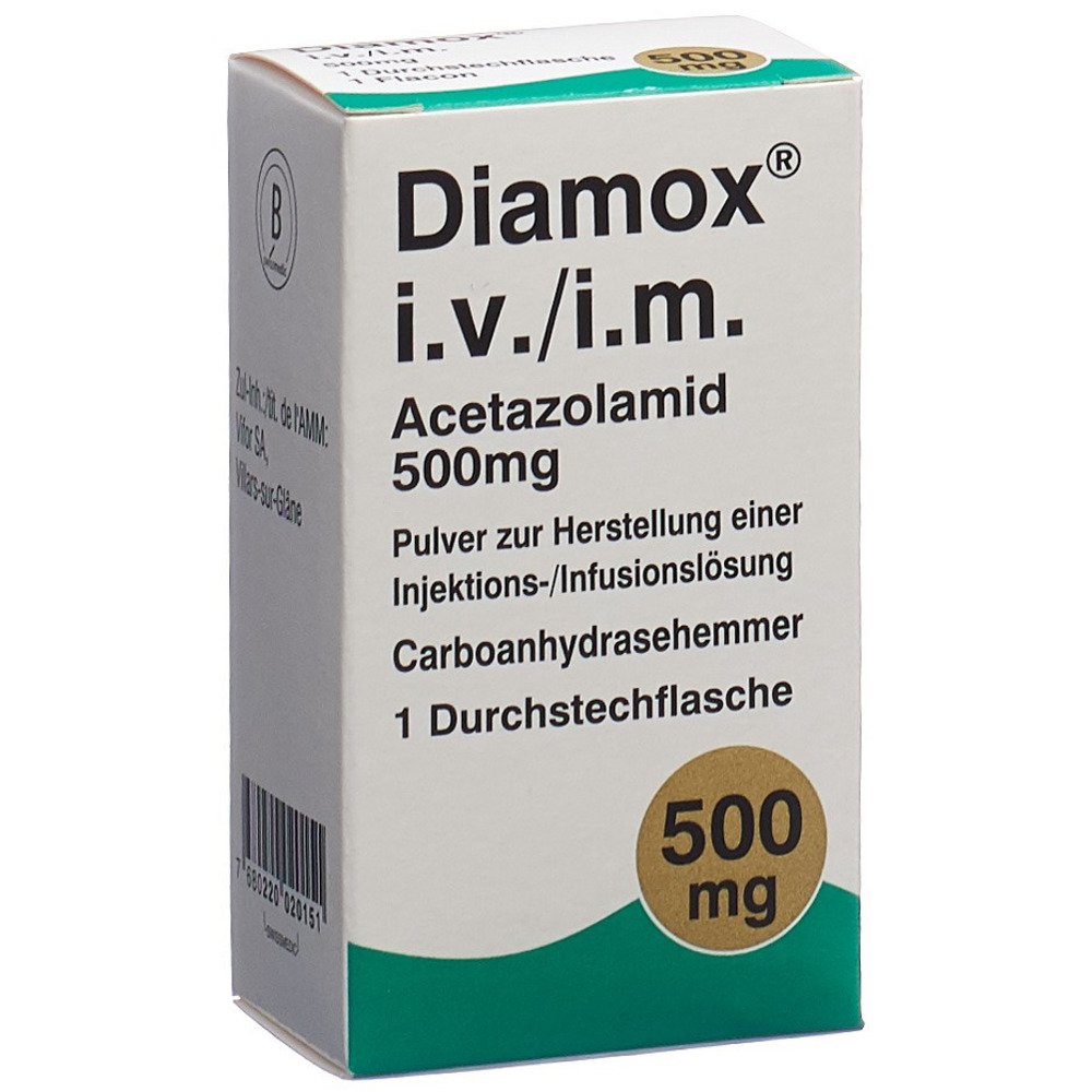 DIAMOX subst sèche 500 mg parentérale flac 1 pce, image principale