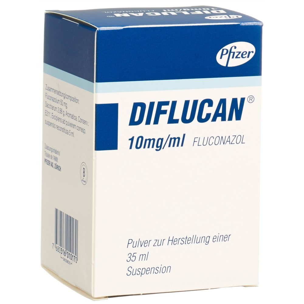 DIFLUCAN pdr 10 mg/ml pour suspension fl 35 ml