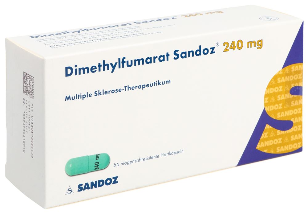 DIMETHYLFUMARATE Sandoz 240 mg, Hauptbild