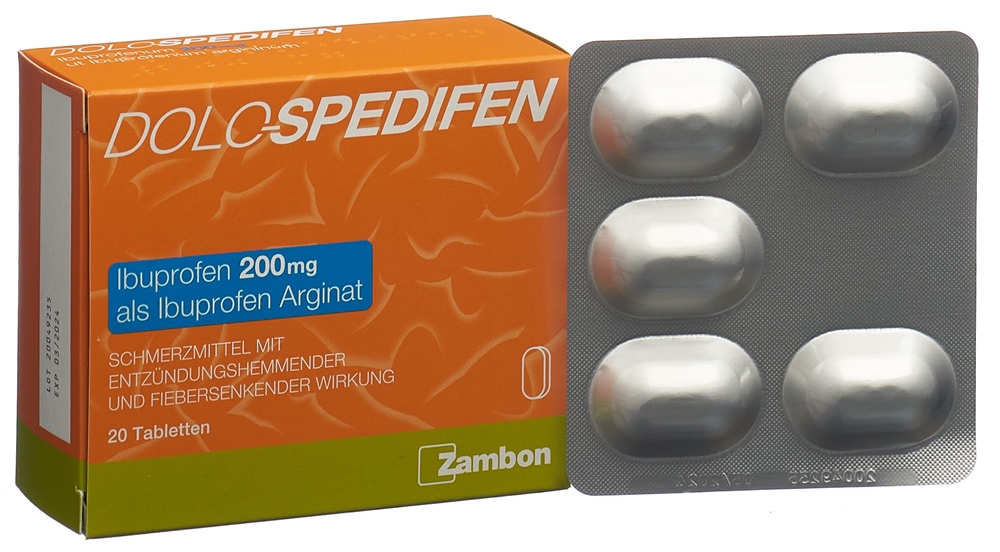 DOLO-SPEDIFEN cpr 200 mg blist 20 pce, image 2 sur 4