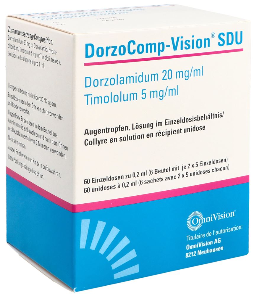 DorzoComp-Vision gtt opht SDU 20mg/ml, 5mg/ml monodos 0.2 ml, image principale
