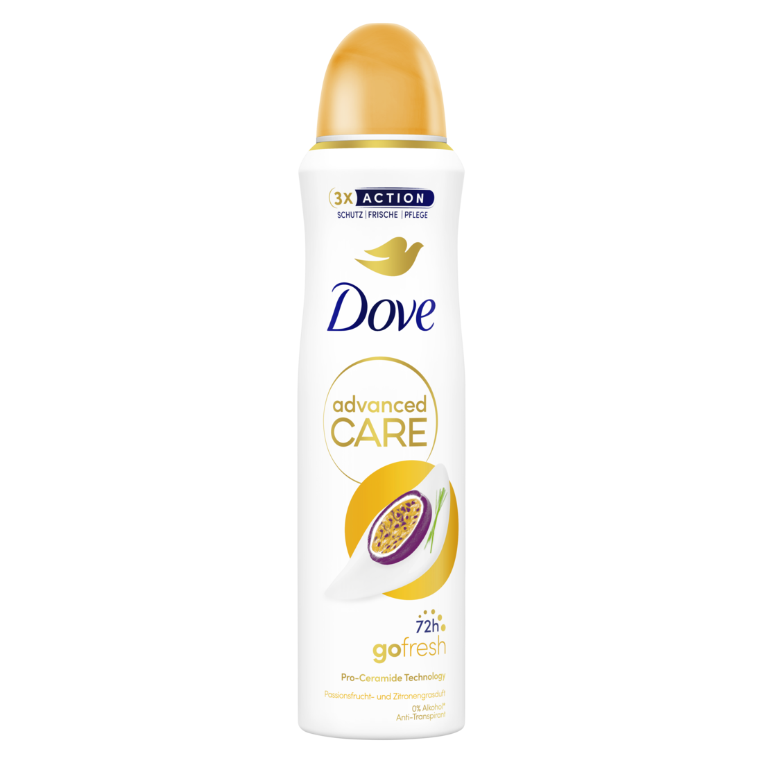 DOVE déodorant aérosol spray advanced care