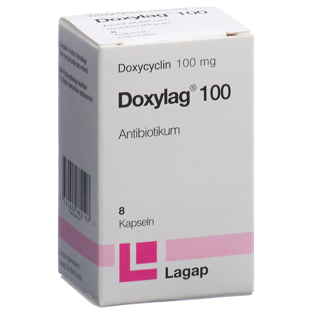 Doxylag caps 100 mg bte 8 pce, image principale