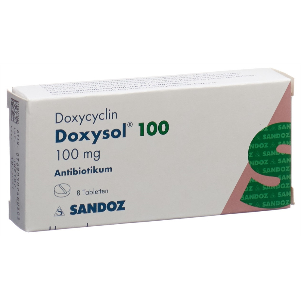 DOXYSOL Tabl 100 mg Blist 8 Stk