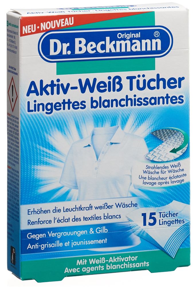 DR BECKMANN Aktiv-Weiss Tücher, Hauptbild DR BECKMANN Aktiv-Weiss Tücher, Hauptbild