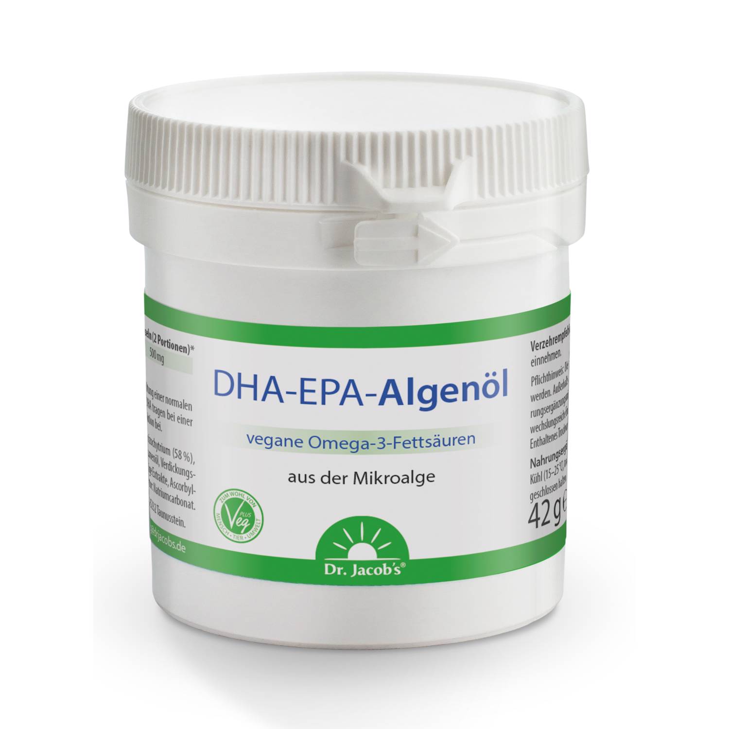 DR. JACOB'S DHA-EPA huile d'algues, image principale