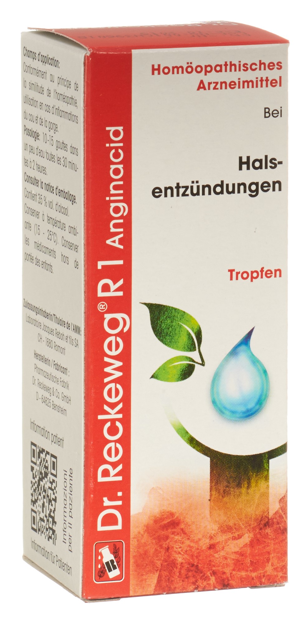 Dr. Reckeweg R1 Anginacid, image principale
