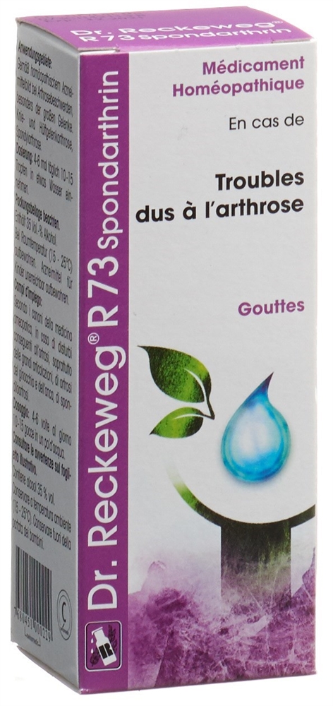 Dr. Reckeweg R73 Spondarthrin, image 2 sur 2