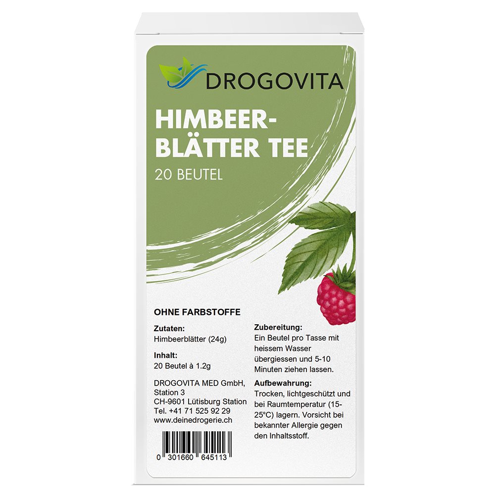 DROGOVITA tisane de feuilles de framboisier, image principale