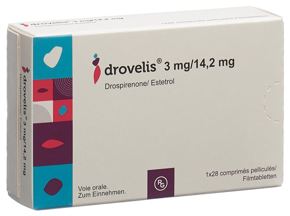 DROVELIS Filmtabl 3 mg/14.2 mg Blist 28 Stk, Hauptbild