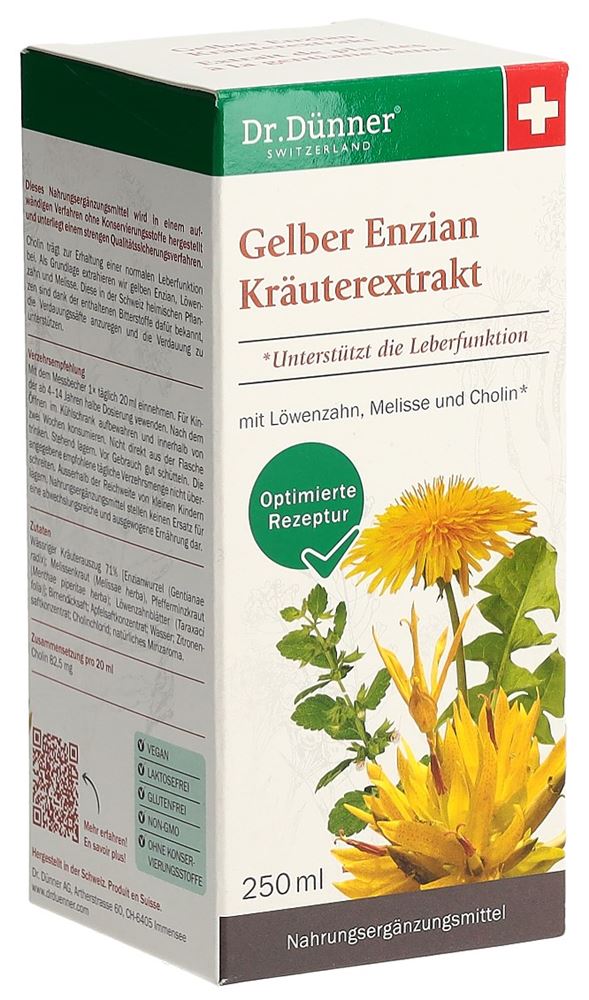 DUENNER Gelber Enzian Kräuterextrakt, Hauptbild