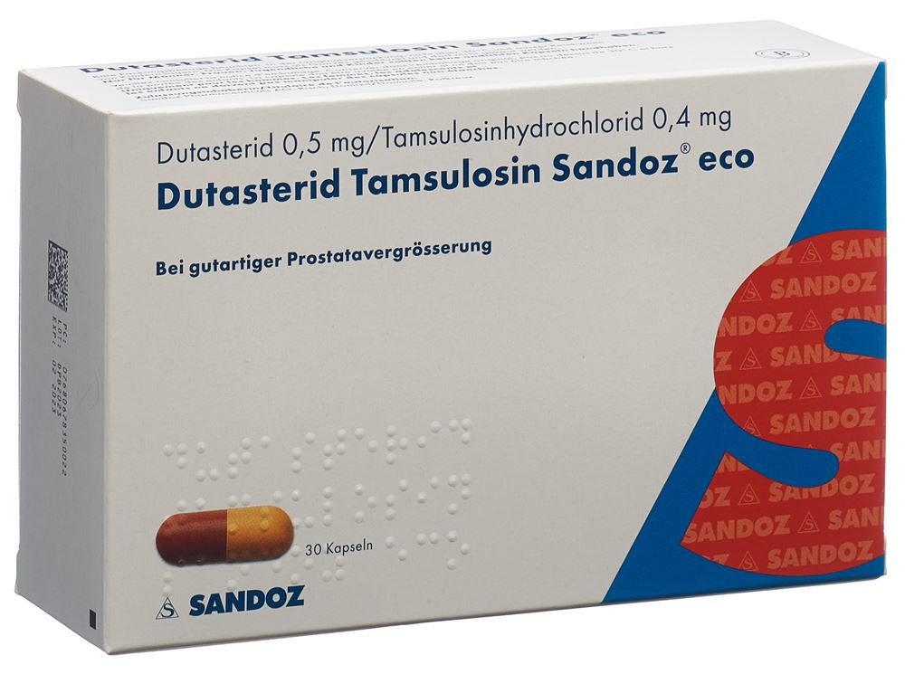 DUTASTERIDE TAMSULOSINE Tamsulosin Sandoz eco, image principale
