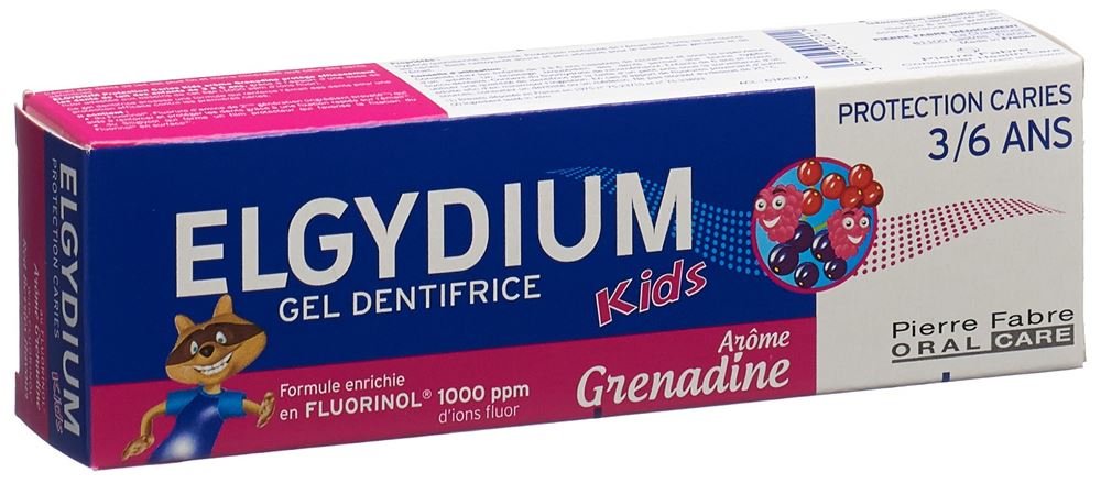 ELGYDIUM Kids rote Beeren 3-6 Jahre Zahnpasta, Hauptbild