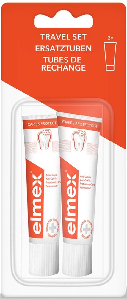 ELMEX TRAVEL SET Refill Zahnpasta