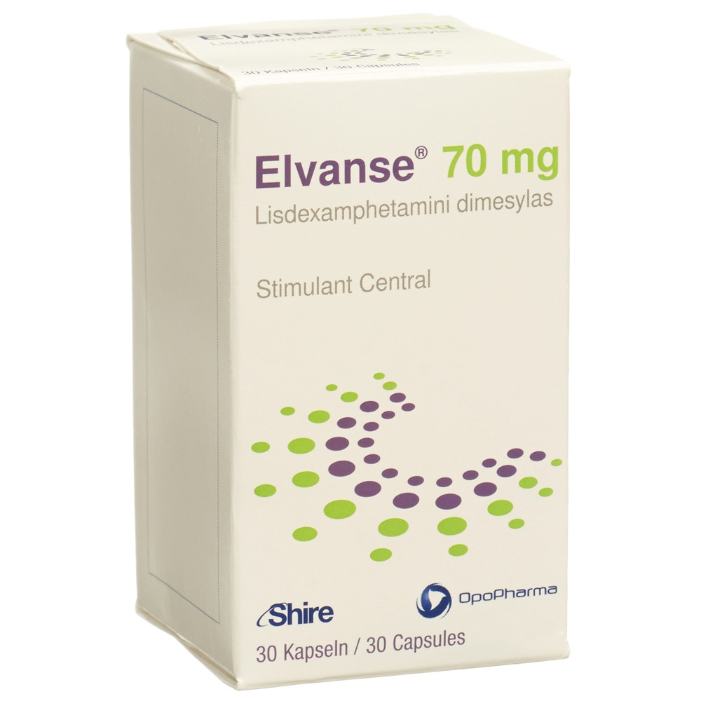 ELVANSE caps 70 mg bte 30 pce, image 2 sur 2