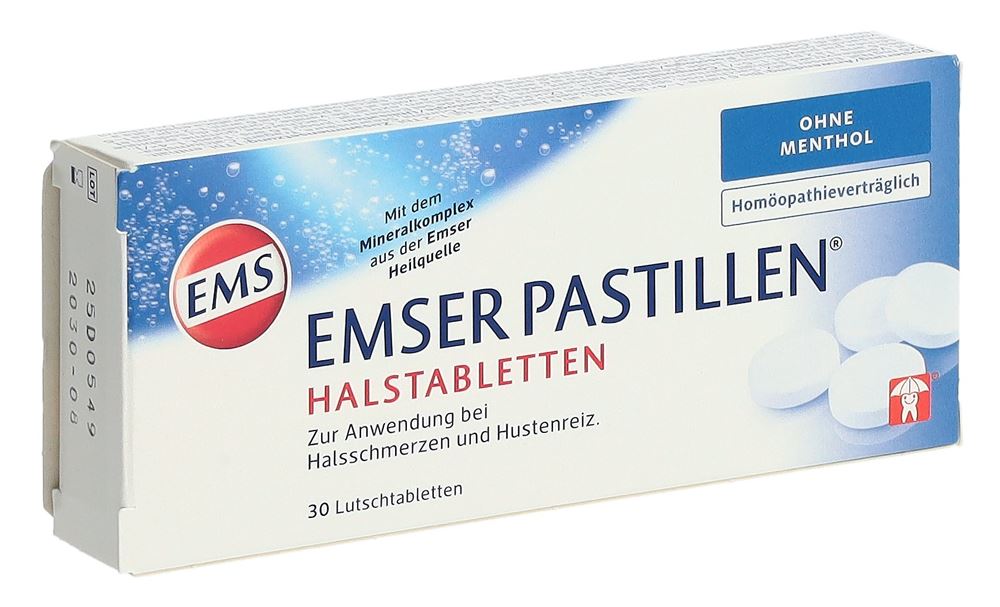 EMSER Pastillen ohne Menthol Blist 30 Stk
