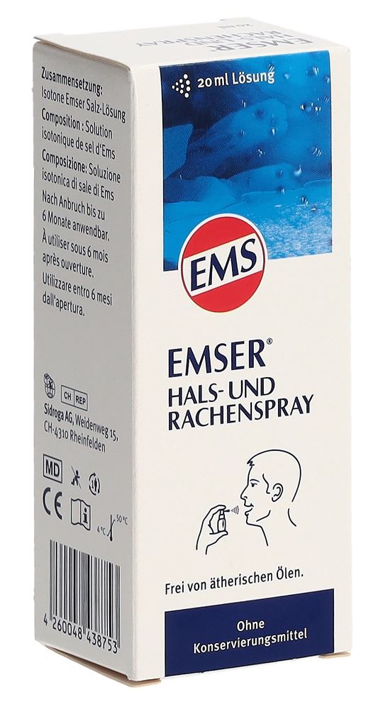 EMSER spray bucco-pharyngé
