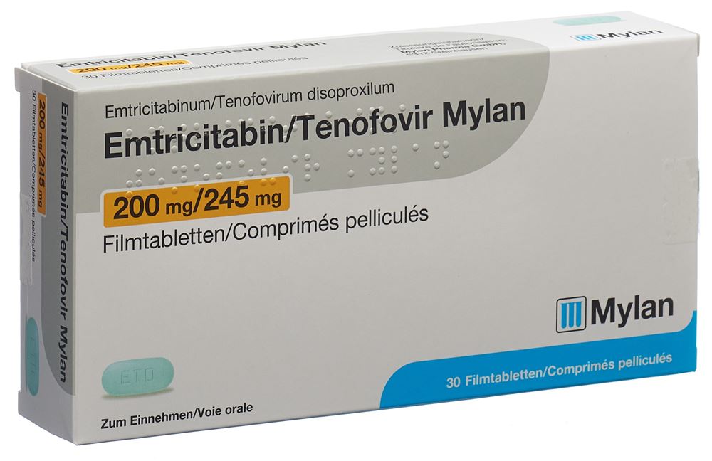 EMTRICITABINE TENOFOVIR Mylan, image principale