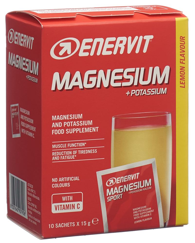ENERVIT Plv Magnesium Potassium Btl 15 g