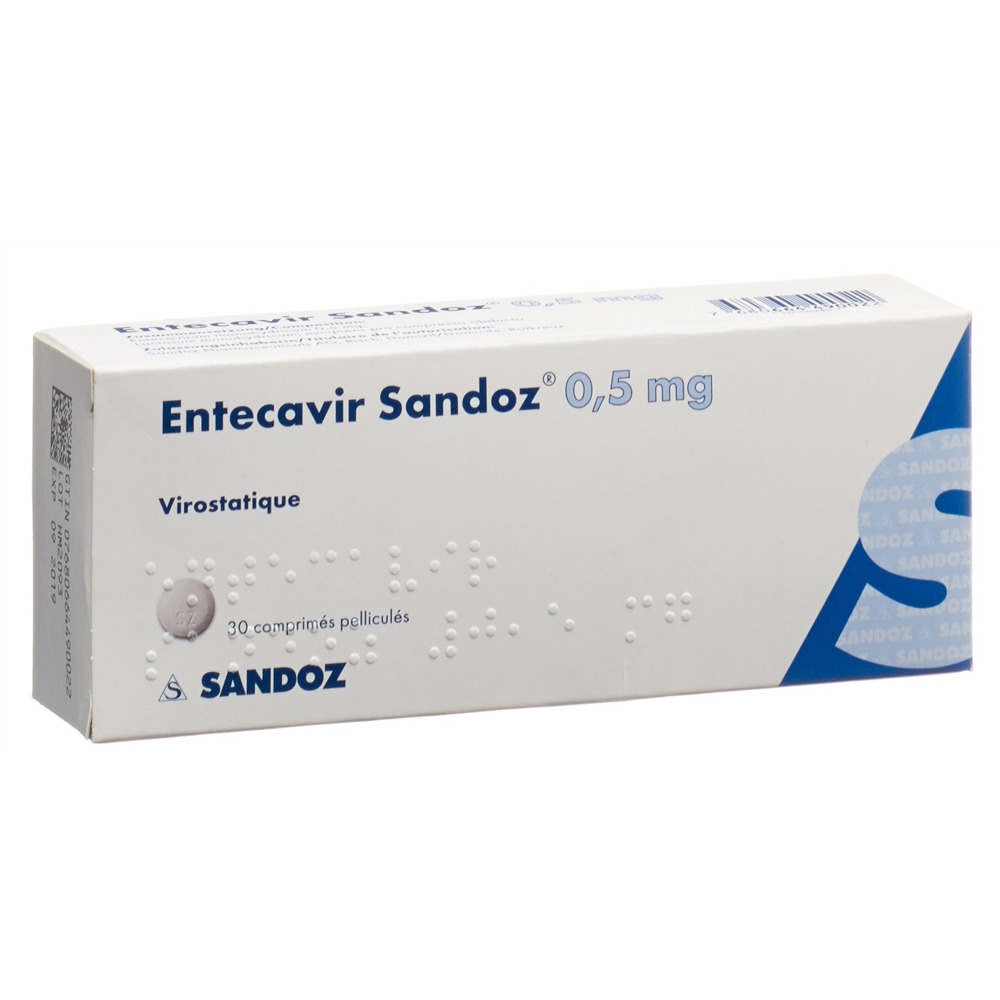 ENTECAVIR Sandoz 0.5 mg, image 2 sur 2