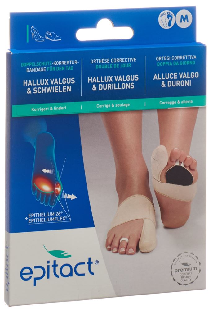 Epitact orthèse corrective double protection souple Hallux valgus JOUR
