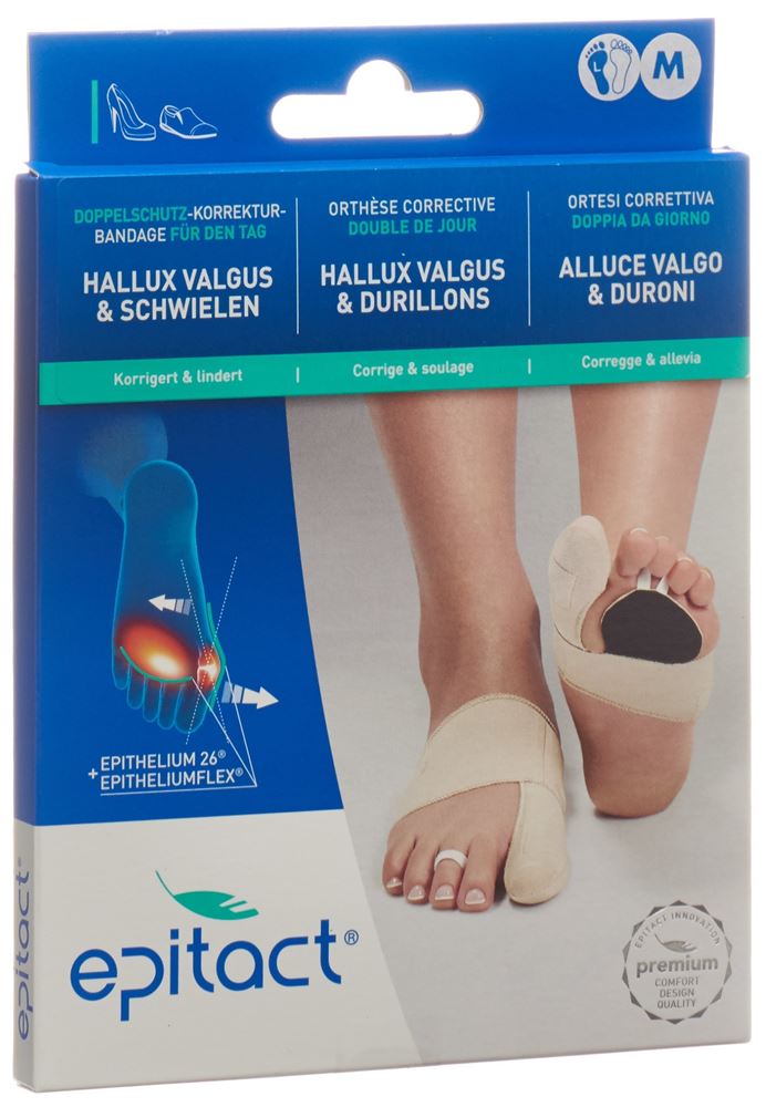 Epitact orthèse corrective double protection souple Hallux valgus JOUR