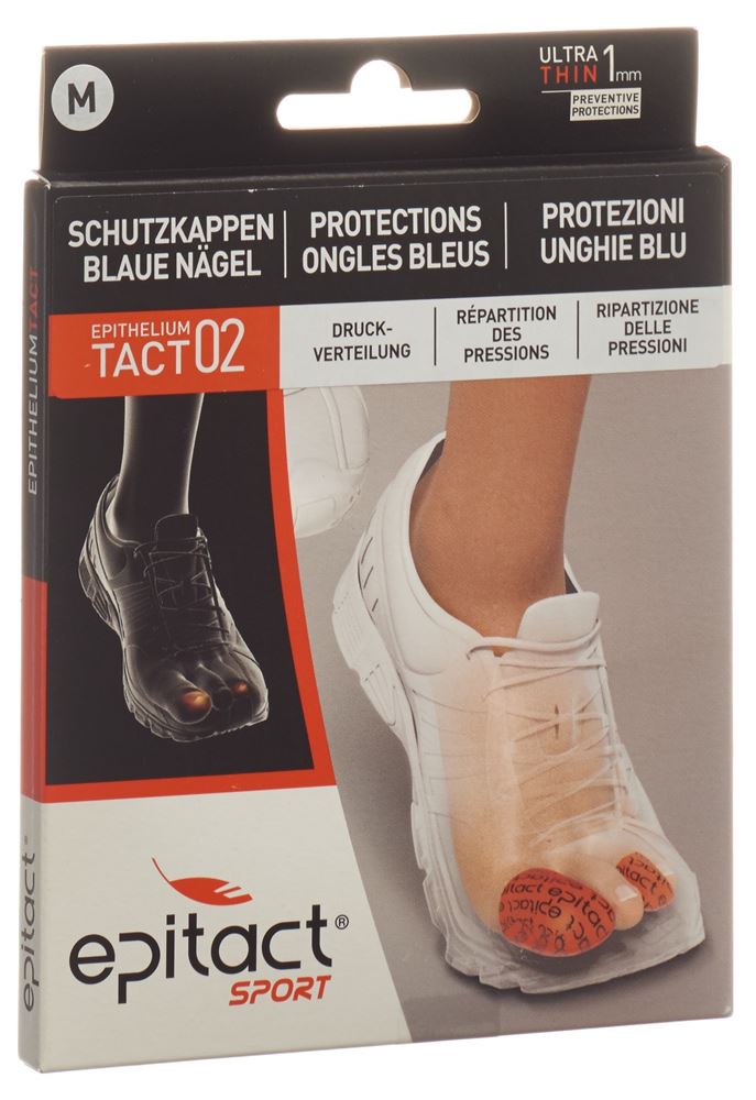 Epitact Zehenschutzkappe bei blauen Nägeln