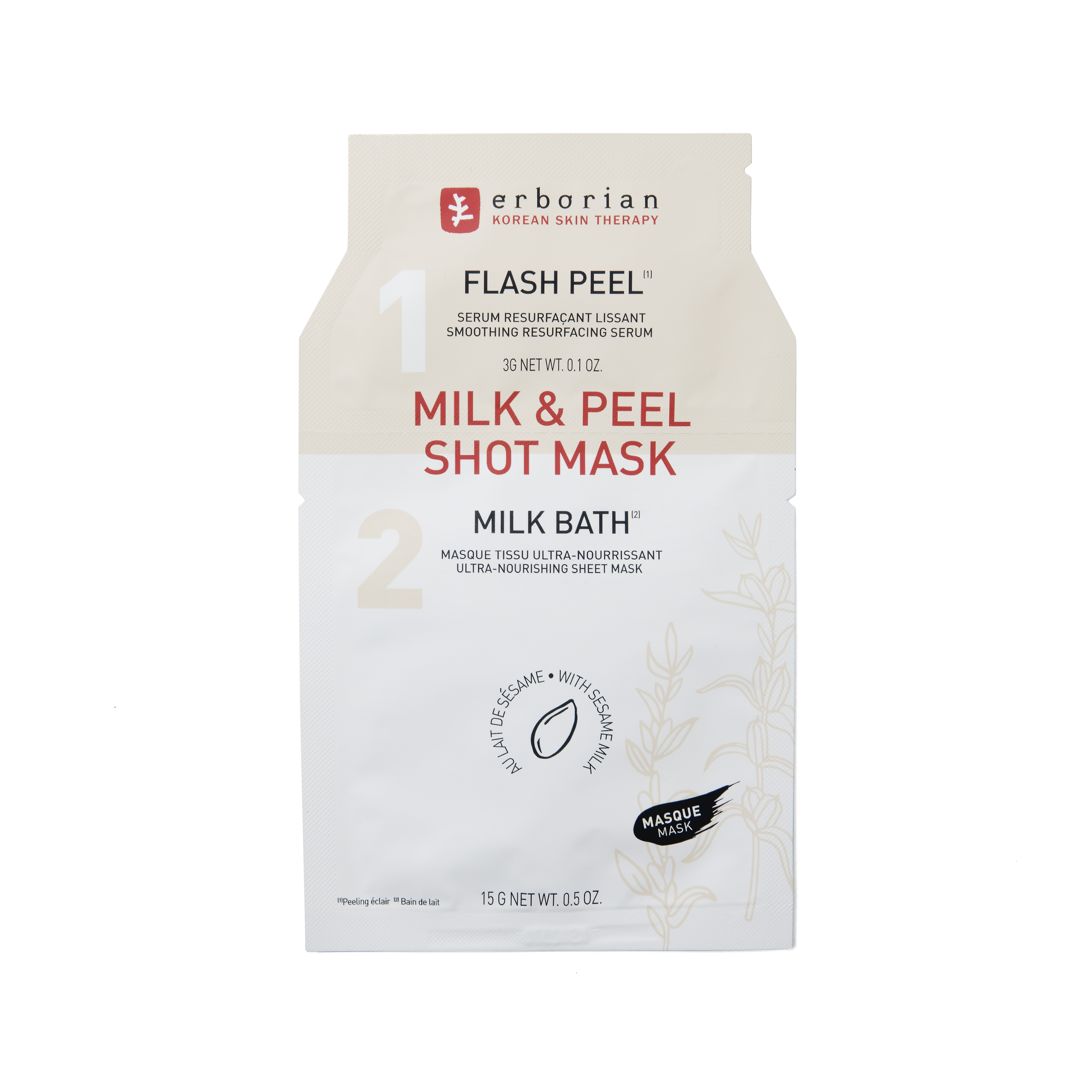 ERBORIAN Milk & Peel Shot Mask