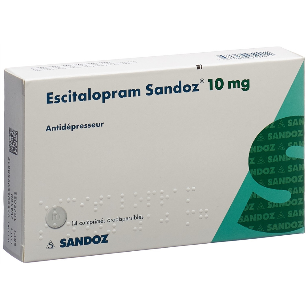 ESCITALOPRAM Sandoz 10 mg, image 2 sur 2