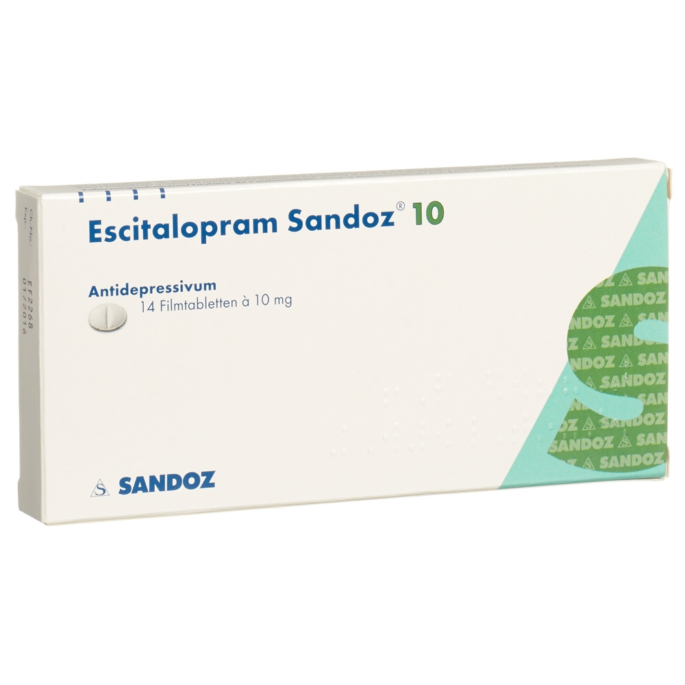 ESCITALOPRAM Sandoz 10 mg, Hauptbild