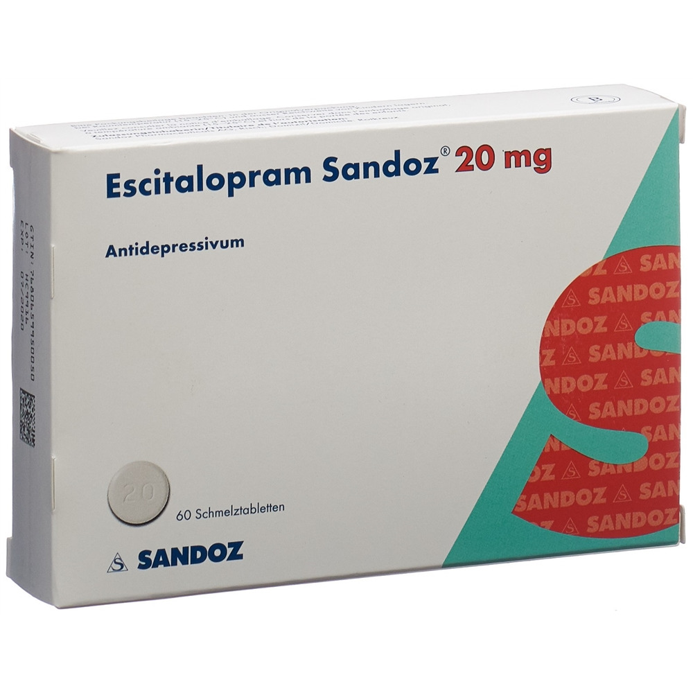 ESCITALOPRAM Sandoz 20 mg, Hauptbild