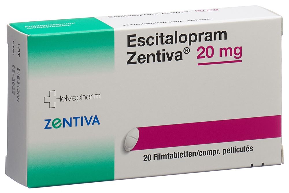 ESCITALOPRAM Zentiva 20 mg, image principale