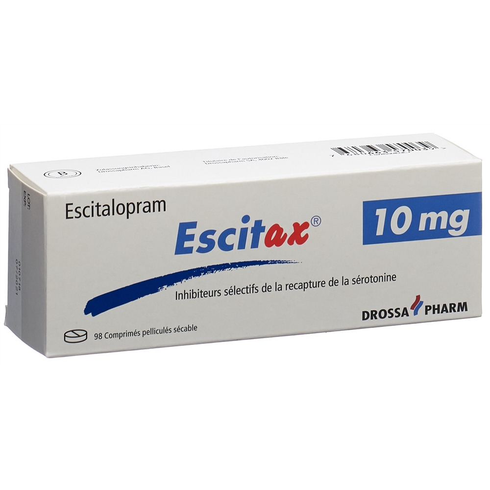 ESCITAX cpr pell 10 mg blist 98 pce, image 2 sur 2