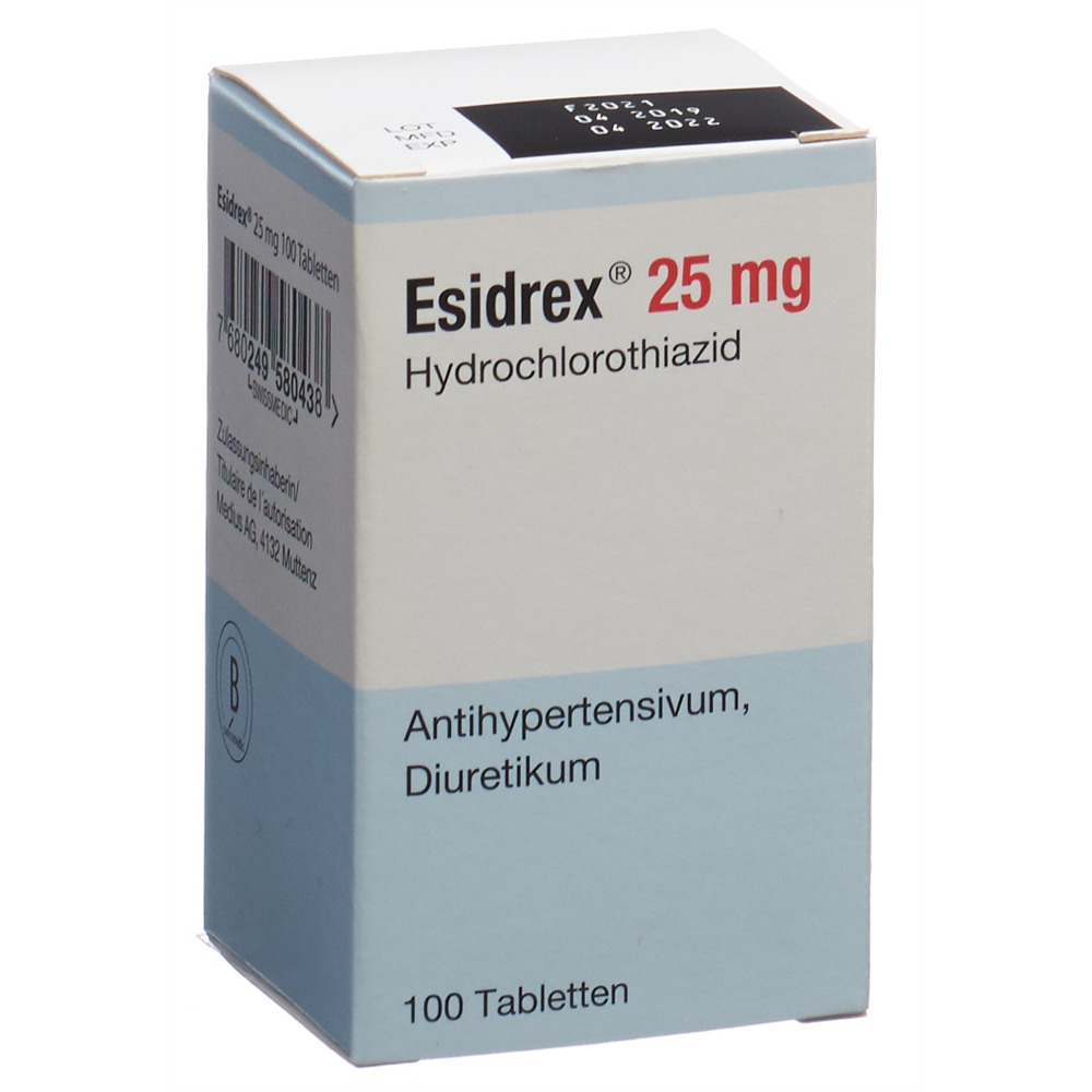 ESIDREX cpr 25 mg bte 100 pce, image principale