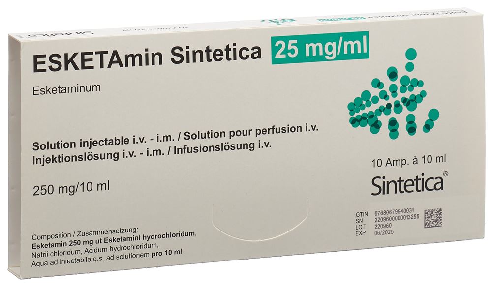 ESKETAMIN Sintetica 250 mg/10ml, image principale