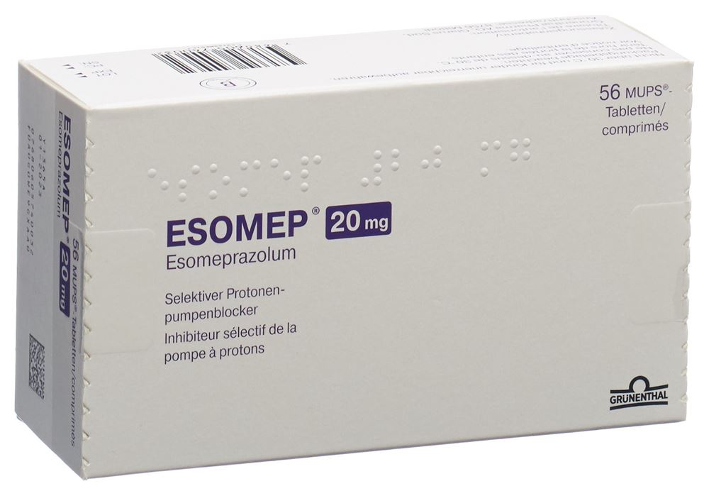 Esomep MUPS 20 mg, image principale