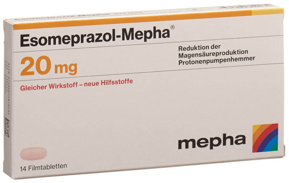 ESOMEPRAZOLE Mepha 20 mg, image principale