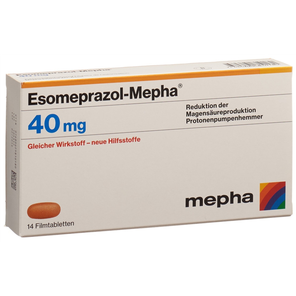 ESOMEPRAZOLE Mepha 40 mg, image principale