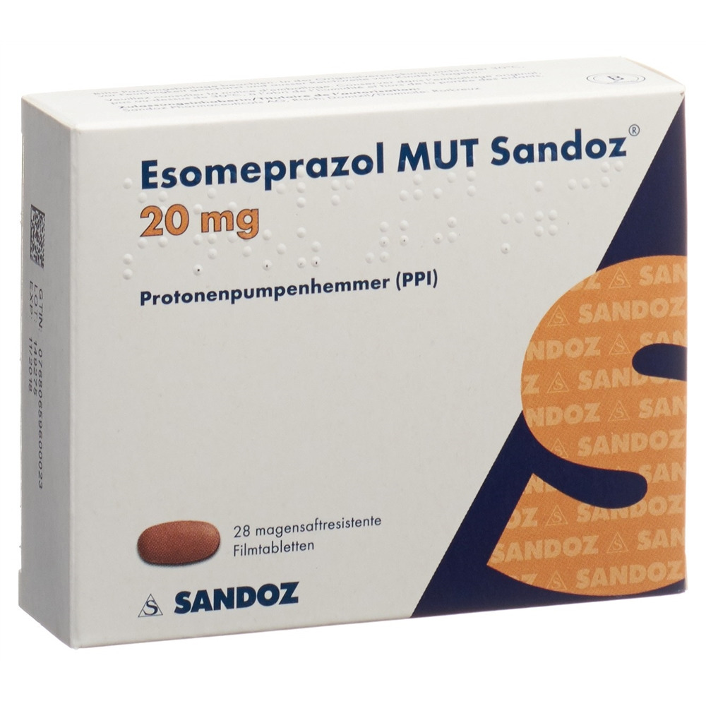 ESOMEPRAZOLE MUT Sandoz 20 mg, Hauptbild