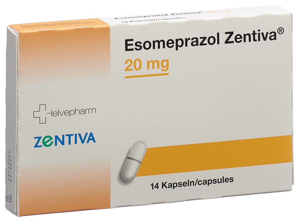 ESOMEPRAZOLE Zentiva 20 mg, image principale