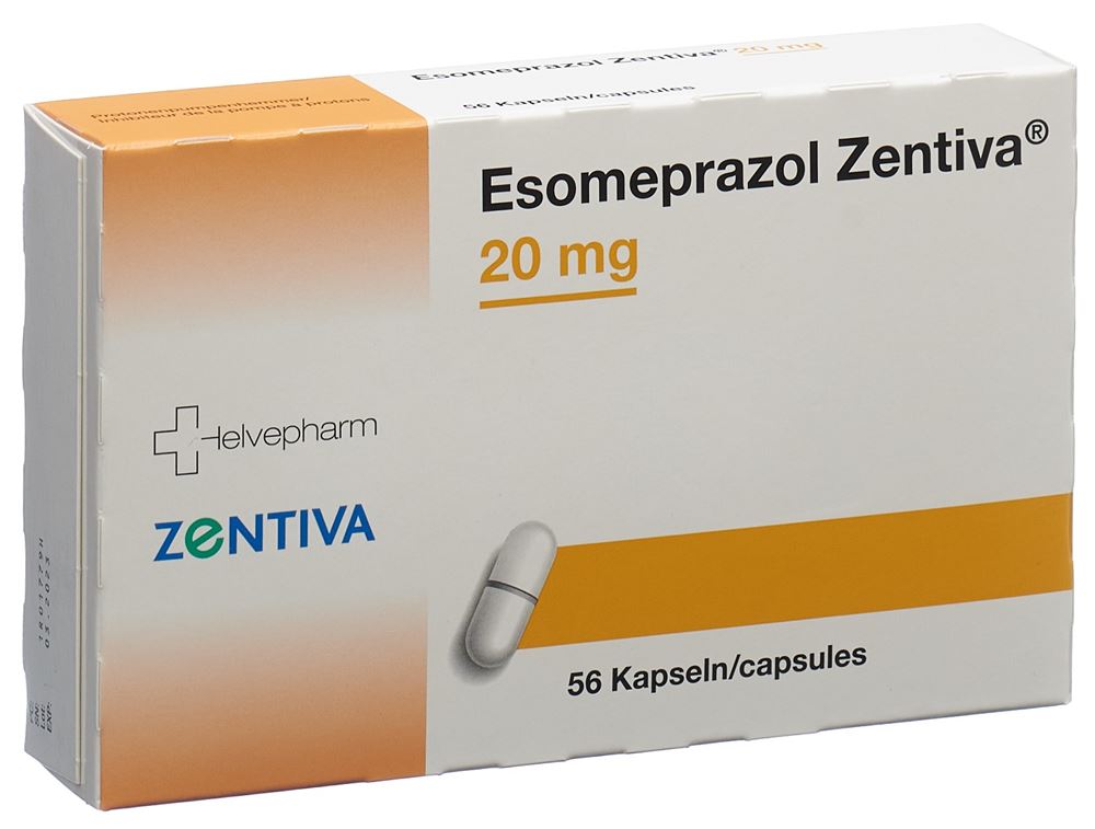 ESOMEPRAZOLE Zentiva 20 mg, image principale