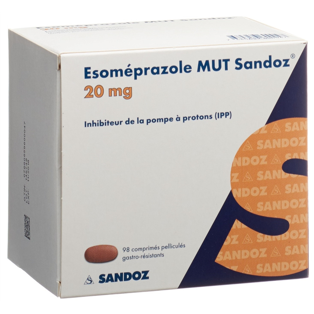 ESOMEPRAZOLE MUT Sandoz 20 mg, image 2 sur 2