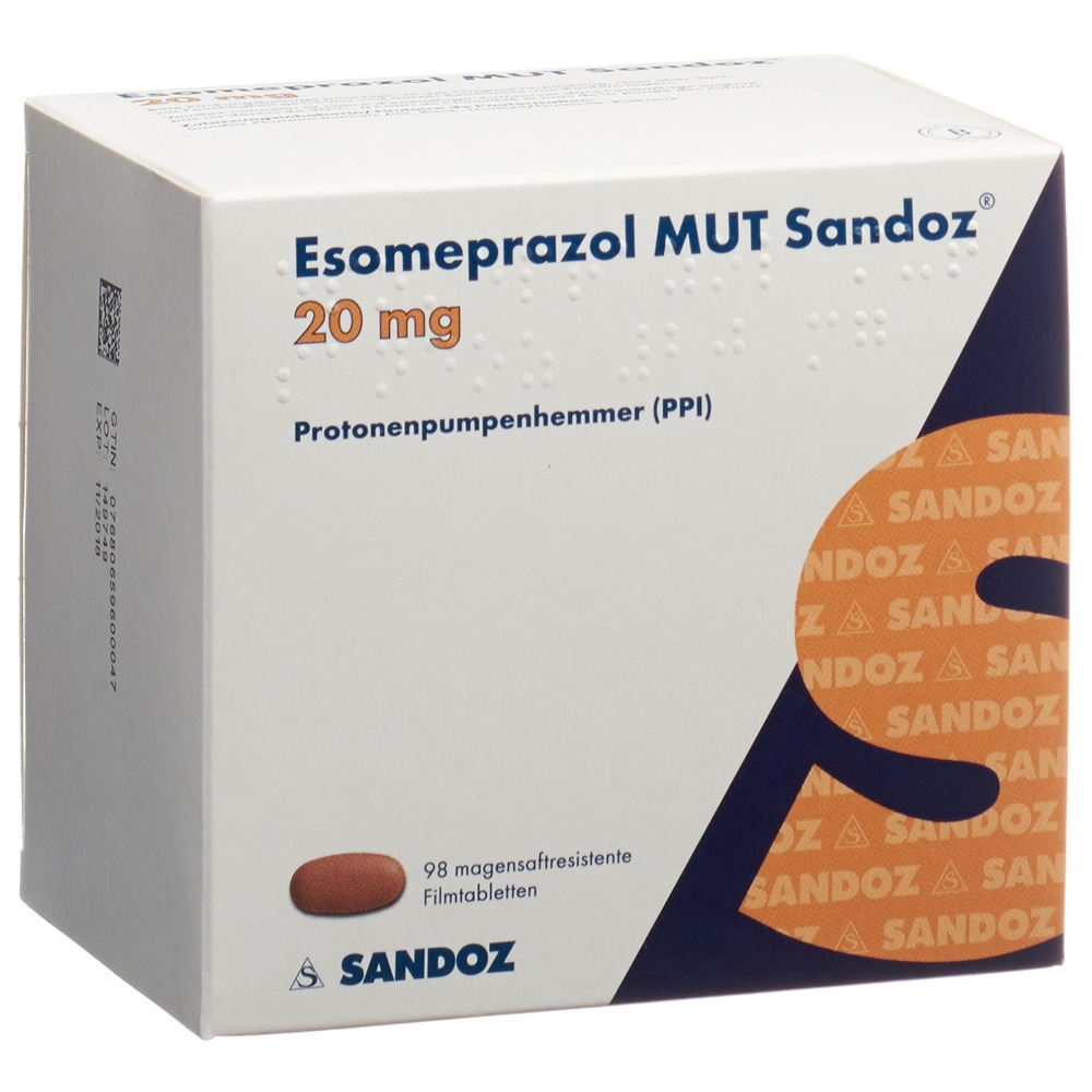 ESOMEPRAZOLE MUT Sandoz 20 mg, image principale