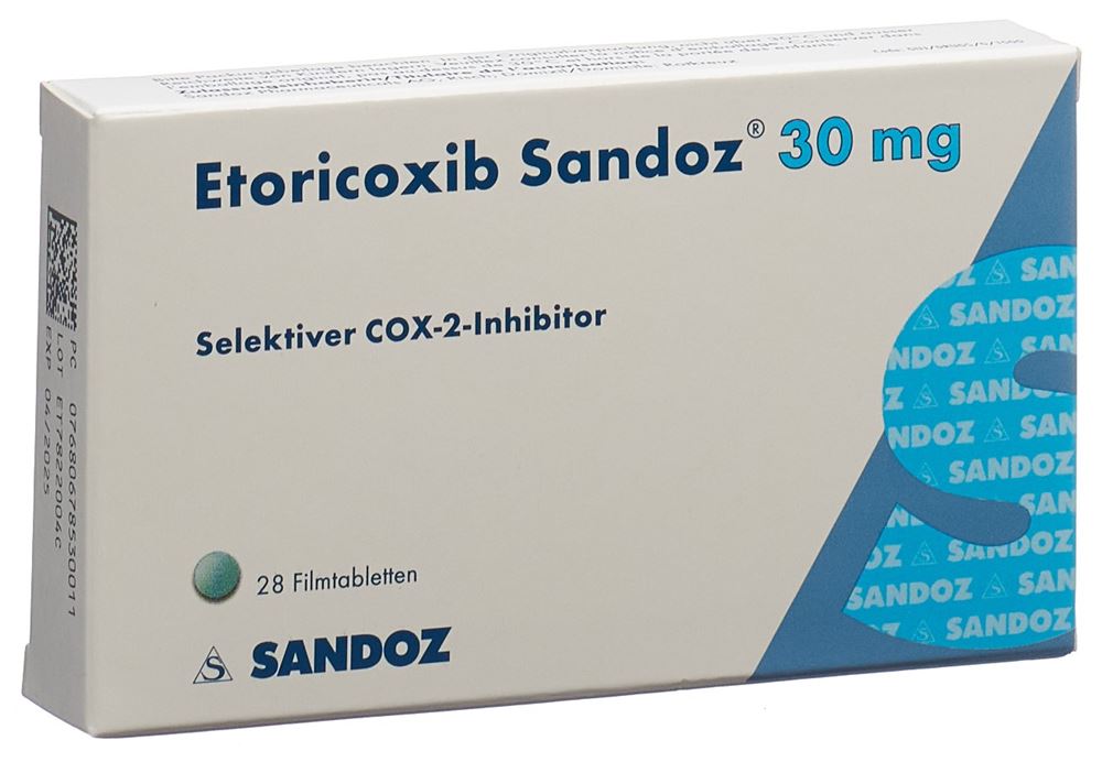 ETORICOXIB Sandoz 30 mg, image principale