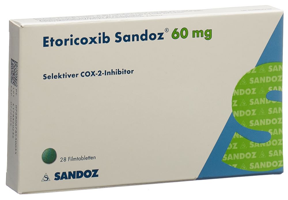 ETORICOXIB Sandoz 60 mg, image principale